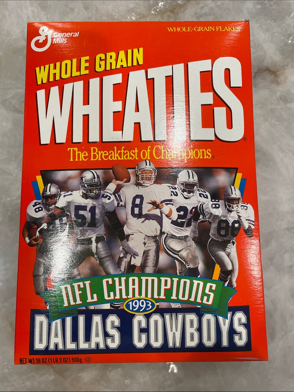 Wheaties 1993 NFL Champions Whole Grain Cereal
